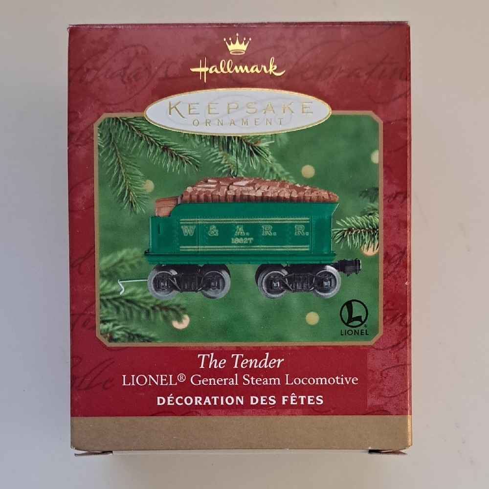 Hallmark Keepsake Ornament The Tender LIONEL General Steam Locomotive Miniature